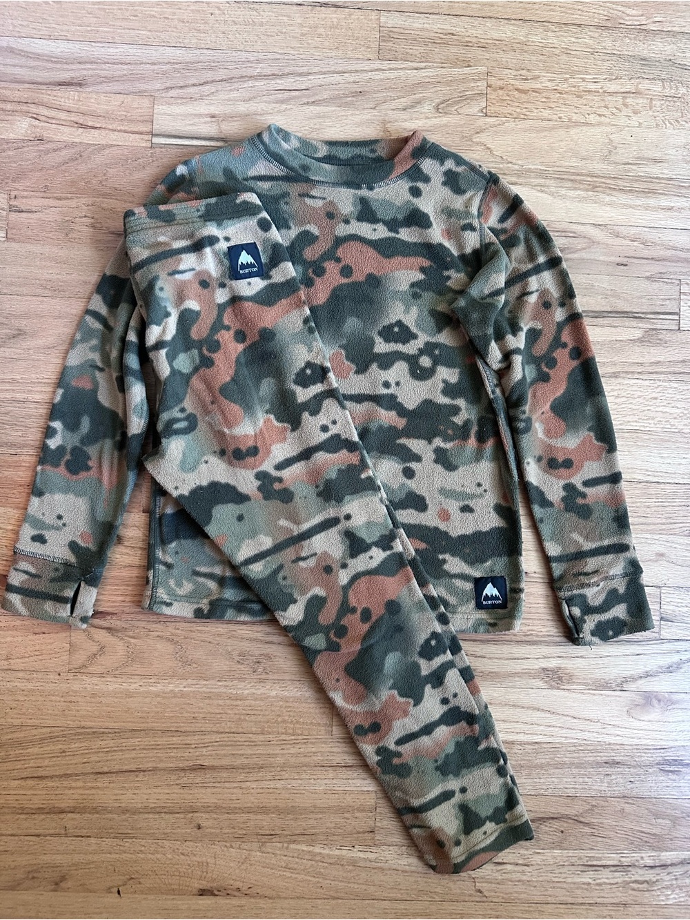 Kids Burton Camo Fleece Base Layer